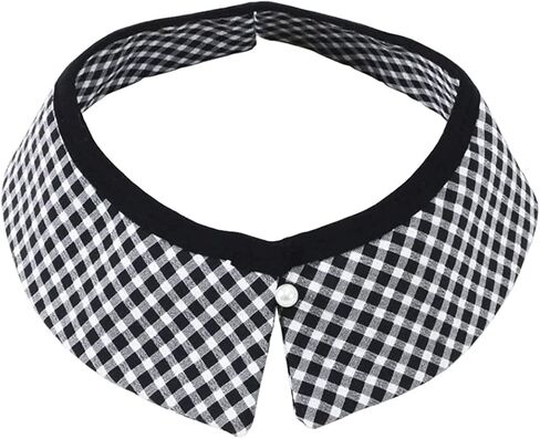 Fake Collar Detachable Collar Blouse Half Shirts Lace Flower False Collar in Kuwait