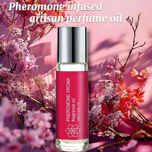 Pheromones Oil Perfumes for Women, Long Lasting Fruity Scent, Roll On Perfume Oil for Women Designed to Attract Men Portable and Fruity in Saudi Arabia