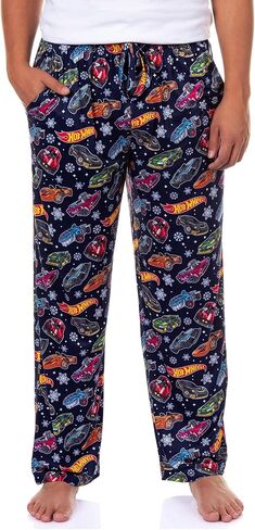Hot Wheels Pajamas Men's Snowflakes and Cars Lounge Pajama Pants in Saudi Arabia