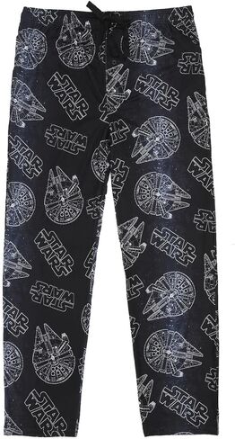 Men's Adult Black Star Wars Sleep Pants - Galactic Comfort for Sci-Fi Fans in Saudi Arabia