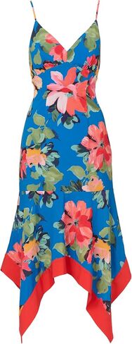 Adrianna Papell Women's Handkerchief Floral Midi Dress in Saudi Arabia