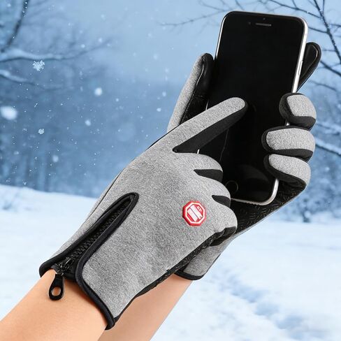 Winter Touchscreen Gloves for Men & Women, Warm Windproof Anti-Slip Cold Weather Gloves for Daily in Saudi Arabia