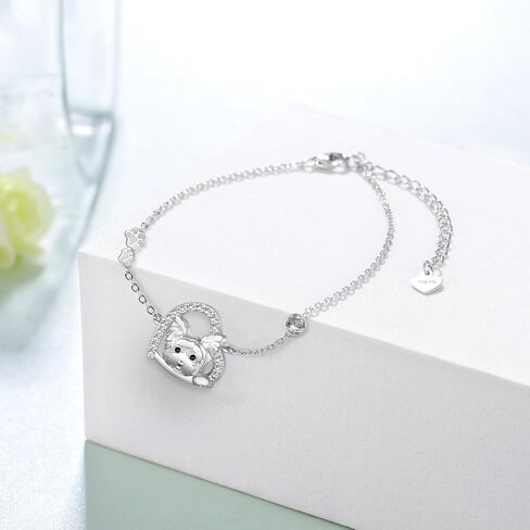 Yorkie Gifts Sterling Silver Yokie Bracelet Yorkie Dog Jewelry for Women Men in Saudi Arabia