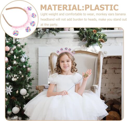 POPETPOP Candy Headbands Plastic Hair Bands: Lollipop Headband Girl Hair Accessory for Girl Birthday Parties in Saudi Arabia