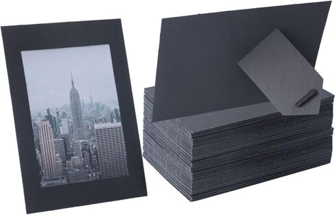 50 Pack Standing Paper Picture Frames 4x6,Cardboard Photo Frame with Easel,Paper Photo Frame Cards,Gallery Frames Bulk For Christmas New Year Birthday Classroom DIY Craft, Rainbow in Saudi Arabia