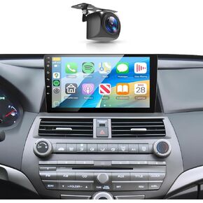 2+64G HiFi for Honda Accord 8th 2008-2013 Android13 Car Radio Car Stereo Wireless Carplay Android Auto, 10" Touch Screen EQ GPS Navigation Bluetooth WiFi FM Backup Camera Siri SWC for Accord Radio in Kuwait