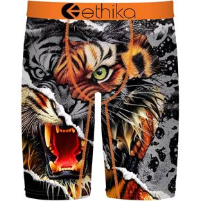 ملابس داخلية قصيرة للأولاد من Ethika، ناعمة قابلة للتمدد في 4 اتجاهات، لا تناسب الركوب - مزاج النمر in Saudi Arabia