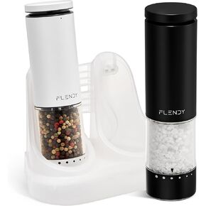 مجموعة مطحنة الملح والفلفل الكهربائية القابلة لإعادة الشحن، مجموعة مطحنة الملح والفلفل الأوتوماتيكية مع زر علوي كبير الحجم، مجموعة هزازات الملح والفلفل الكهربائية من الفولاذ المقاوم للصدأ in Kuwait