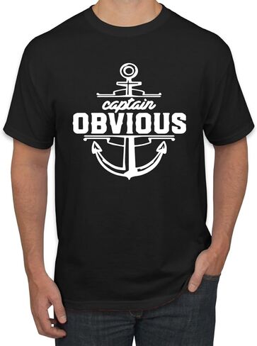 Captain Obvious Anchor Ship Captain Nature Mens T-Shirt in Saudi Arabia
