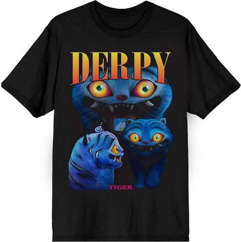 تي شيرت Kpop Demon Hunters Derpy للرجال برقبة دائرية وأكمام قصيرة in Kuwait
