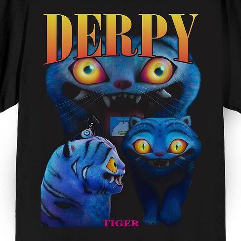 Kpop Demon Hunters Derpy Men's Crew Neck Short Sleeve Tee in Saudi Arabia