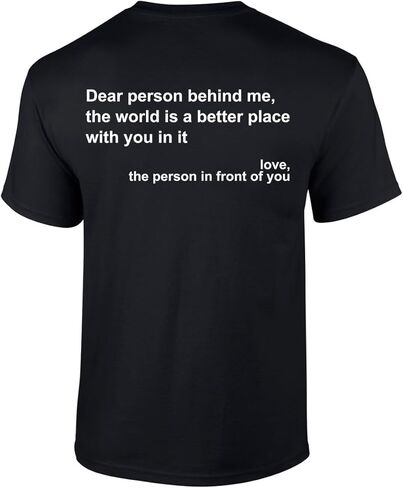 Trenz Shirt Company Mens Mental Health Dear Person Behind Me Short Sleeve T-Shirt in Saudi Arabia