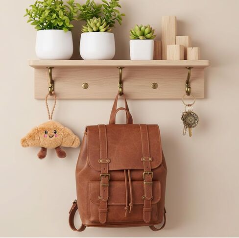 Croissant Keychain, Cute Croissant Bag Charm, Positive Energy Plush Keychain for Handbags Purse Bag Backpack Accessories, Good Luck Christmas Gifts for Women Men in Saudi Arabia