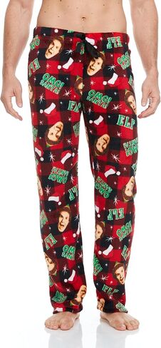 COCO BRANDS ELF Men's All Over Print Pajama Pant with Adjustable, Elastic Waistband - Plush Fleece Sleepwear in Saudi Arabia