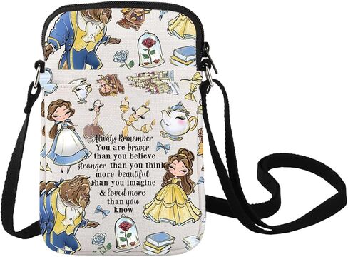 LEVLO Princess Crossbody Bag Fairy Tales Fans Gift Fairy Tales Shoulder Bag Cartoon Princess Merch in Saudi Arabia