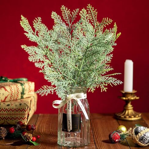 Artificial Pine Branches Christmas Fake Green Plants Pine Leaves DIY Garland Xmas Tree Ornaments New Year Party Decors in Saudi Arabia