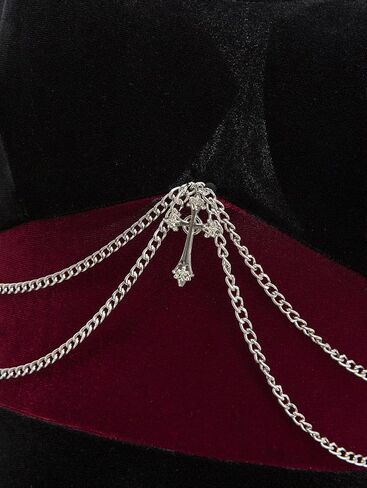 فستان DRESSFO على الطراز القوطي الفيكتوري الساحر وزهرة الورد والدانتيل بسلسلة من المخمل Vintange على شكل حرف A in Saudi Arabia