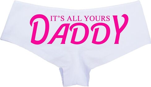 Knaughty Knickers - It's All Yours Daddy Boy Short Panties - For Daddy's Girl Princess - CGL DDLG Boyshort Underwear in Saudi Arabia