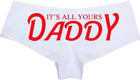 Knaughty Knickers - It's All Yours Daddy Boy Short Panties - For Daddy's Girl Princess - CGL DDLG Boyshort Underwear in Saudi Arabia