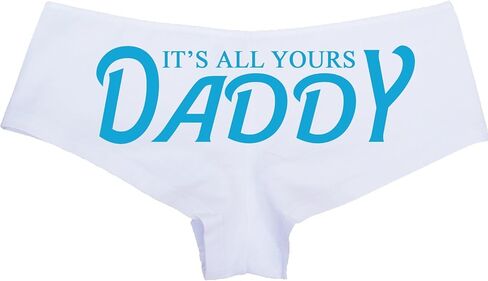 Knaughty Knickers - It's All Yours Daddy Boy Short Panties - For Daddy's Girl Princess - CGL DDLG Boyshort Underwear in Saudi Arabia