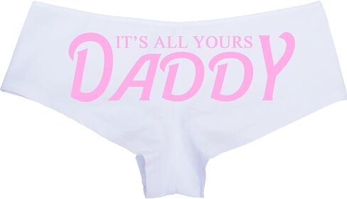 Knaughty Knickers - It's All Yours Daddy Boy Short Panties - For Daddy's Girl Princess - CGL DDLG Boyshort Underwear in Saudi Arabia