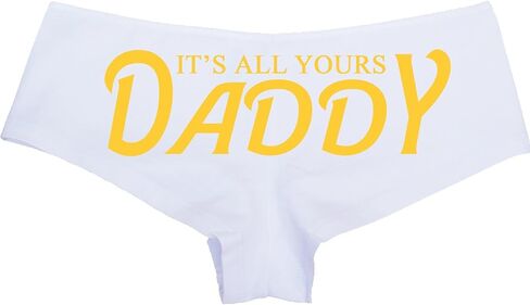 Knaughty Knickers - It's All Yours Daddy Boy Short Panties - For Daddy's Girl Princess - CGL DDLG Boyshort Underwear in Saudi Arabia