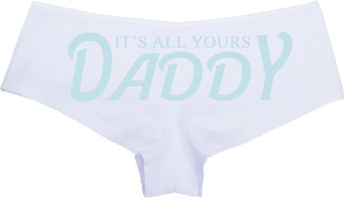 Knaughty Knickers - It's All Yours Daddy Boy Short Panties - For Daddy's Girl Princess - CGL DDLG Boyshort Underwear in Saudi Arabia