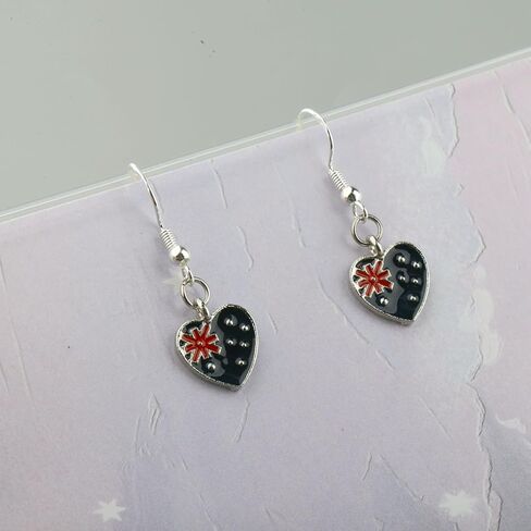 CENWA Australia Flag Heart Charm Earring Flag Gift Australia Flag Gift Australia Jewelry in Saudi Arabia