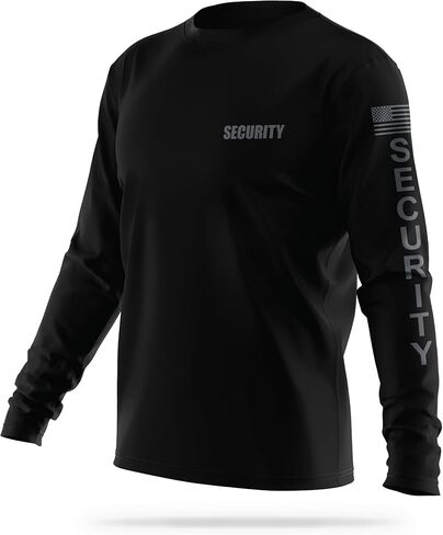 Security Utility Long Sleeve Security Shirt - USA Patriotic Shirt - Durable Breathable Moisture Wicking in Saudi Arabia