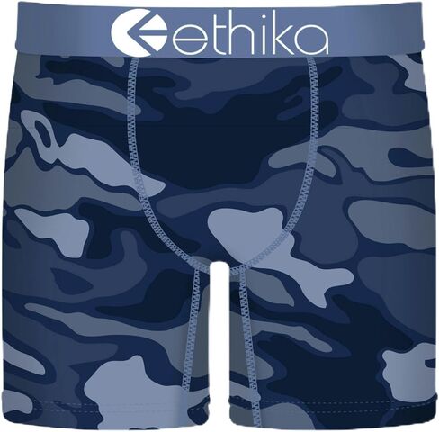 Ethika Men’s Mid Boxer Brief, 4-Way Stretch Performance Underwear - Bolt Camo in Saudi Arabia