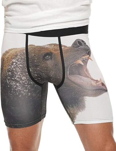 Mens Grizzly Bear Novelty Underwear Boxer Briefs in Saudi Arabia