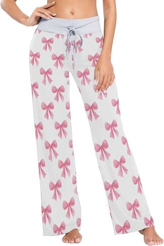 SHJI Women's Pajama Pants Blue Winter Snow Sleepwear Yoga Pant Drawstring Lounge Bottoms in Saudi Arabia