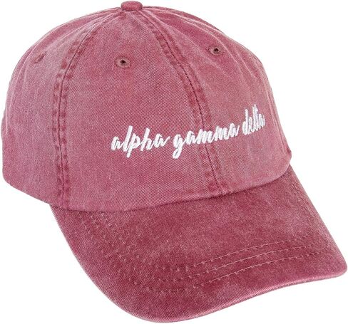 Desert Cactus Alpha Gamma Delta Sorority Baseball Hat – Adjustable Alpha Gam AGD Embroidered Cap with Cursive Font (N) in Saudi Arabia