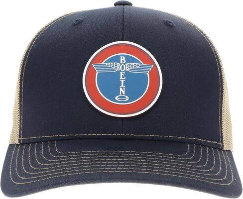 Boeing Round Logo Velocity Trucker Hat - Red/White/Blue in Kuwait