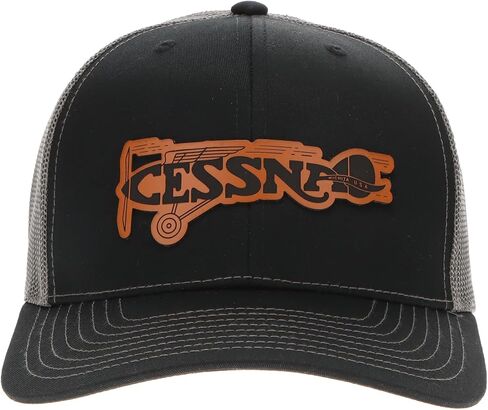 Cessna 20's & 30's Logo Heritage Trucker Hat - Buckskin Black/Charcoal in Kuwait