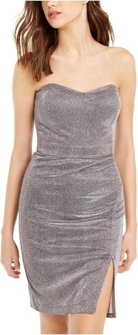 Juniors' Glitter Strapless Dress (5/6, Lilac Silver) in Saudi Arabia