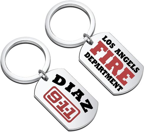 FAADBUK 911 TV Show Gift Eddie Diaz Fan Gift Diaz Lover Gift Diaz Keychain for TV Fan in Saudi Arabia