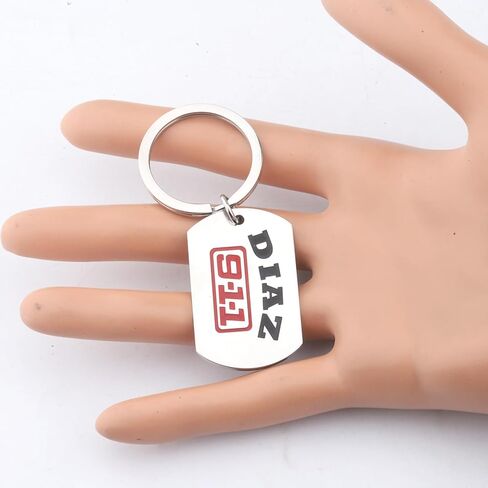 FAADBUK 911 TV Show Gift Eddie Diaz Fan Gift Diaz Lover Gift Diaz Keychain for TV Fan in Saudi Arabia