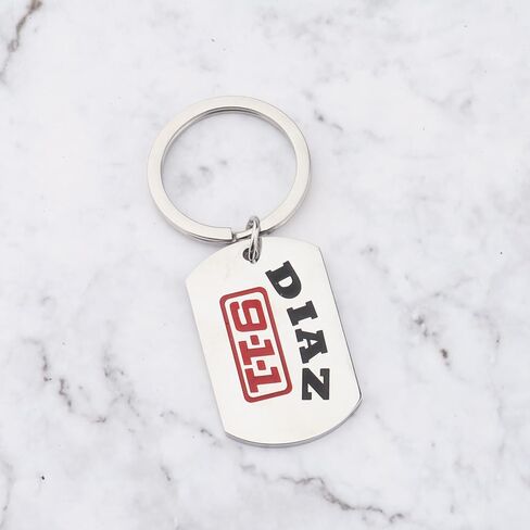 FAADBUK 911 TV Show Gift Eddie Diaz Fan Gift Diaz Lover Gift Diaz Keychain for TV Fan in Saudi Arabia