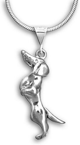 Dachshund Pendant Jewelry for Women – Long haired Dachshund Pendant for Necklace – Handcrafted in the USA – Dachshund Wirehaired in Saudi Arabia