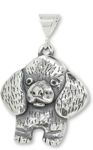 Dachshund Pendant Jewelry for Women – Long haired Dachshund Pendant for Necklace – Handcrafted in the USA – Dachshund Wirehaired in Saudi Arabia
