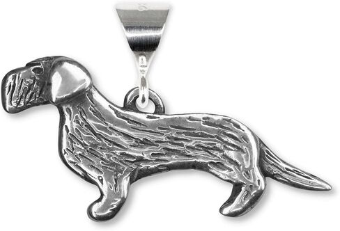 Dachshund Pendant Jewelry for Women – Long haired Dachshund Pendant for Necklace – Handcrafted in the USA – Dachshund Wirehaired in Saudi Arabia