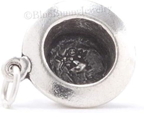 3D BABYS 1st Birthday Cake w CANDLE Jewelry Charm Pendant 925 STERLING SILVER in Saudi Arabia