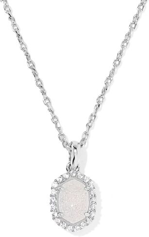Kendra Scott Daphne Crystal Frame Short Pendant Necklace, Fashion Jewelry for Women in Saudi Arabia