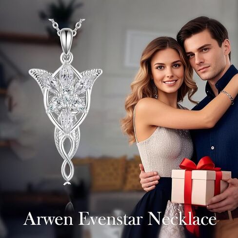 قلادة Arwen Evenstar للنساء من الفضة الإسترلينية عيار 925 قلادة Evenstar هدايا مجوهرات لها in Saudi Arabia