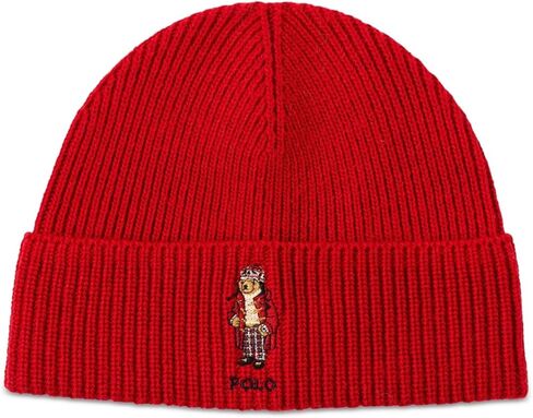 POLO RALPH LAUREN Men's Holiday Bear Beanie - Rl 2000 Red in Saudi Arabia