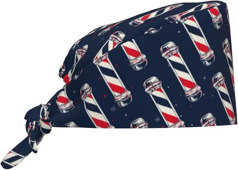 قبعة العمل قبعة فرك مع العصابة قابل للتعديل للجنسين النساء التعادل الخلفي قبعة ممرضة قبعات جراحية in Kuwait