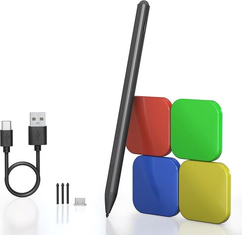 Surface Pen Stylus for Microsoft Surface Pro - 75 Day Battery Life+4096 Tilt Pressure+Touchscreen Pen Cap, Work for Surface Pro 11/10/9/8/7/6/5/4/3/X Surface Go 3/2/1 Surface Book/Laptop/Studio 3/2/1 in Kuwait