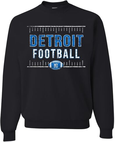 Wild Bobby Hometown City Detroit Fan | DET Fantasy Football Fan Pride Sports Crewneck Sweatshirt in Saudi Arabia