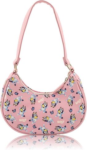 Hello Kitty, Bluey or Stitch Hobo Handbag Purse for Girls | All Over Print Crossbody Shoulder Bag with Adjustable Strap in Saudi Arabia
